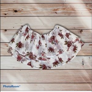 Off shoulder floral top